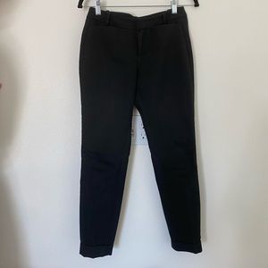 Black pencil trousers